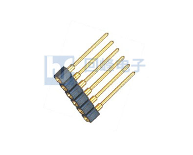 2.54MM 單排 S/T 端子長：10.3MM 圓孔排母